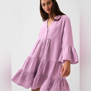 FAHERTY Dream Cotton Gauze Kasey Dress In Nirvana